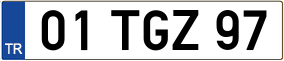 Trailer License Plate